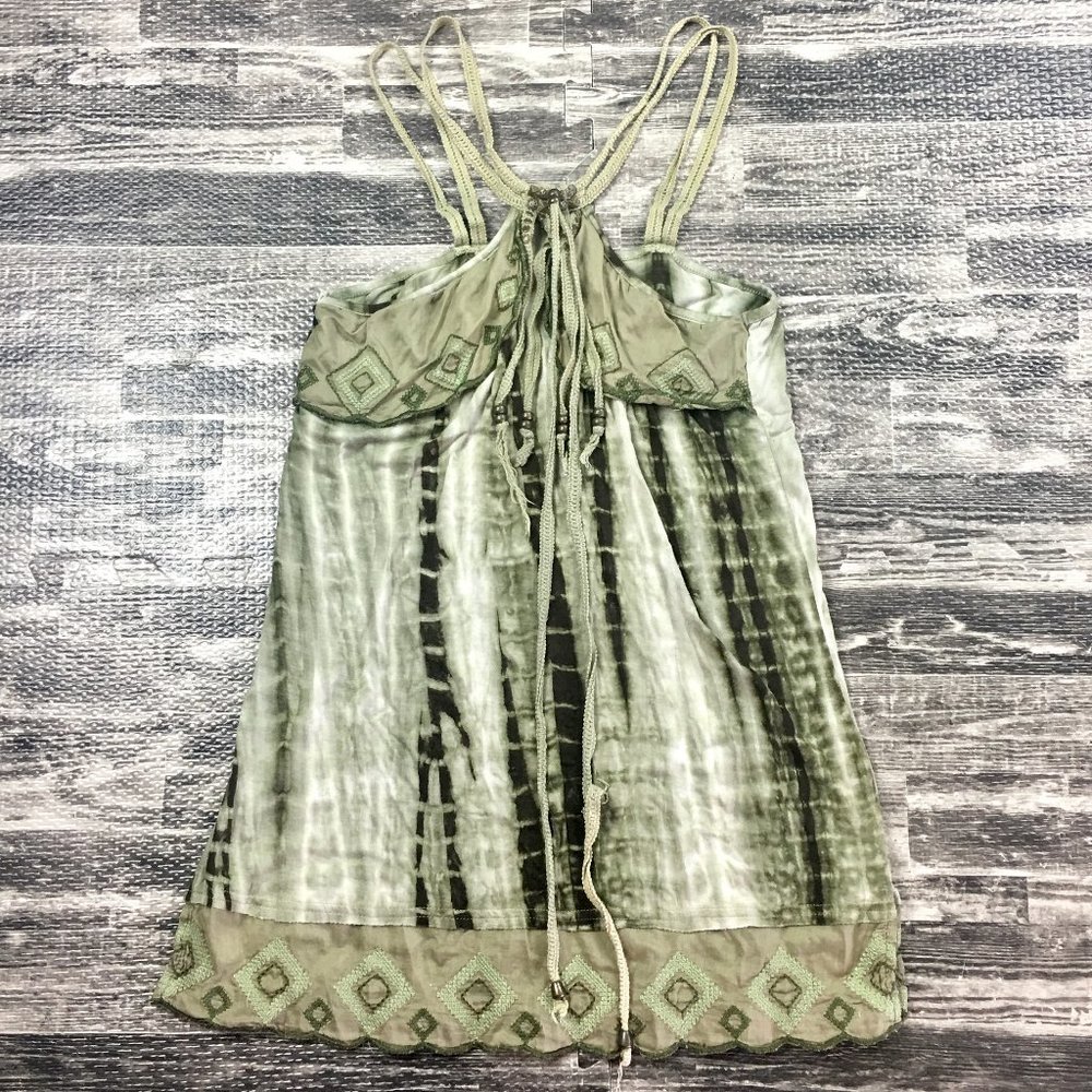 Anthropologie Murmur Embellished Tie Dye Tank Top